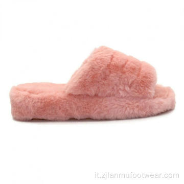 Fluffy Phuffy Plash Platform Taghi fa scivolare le pantofole da donna casual